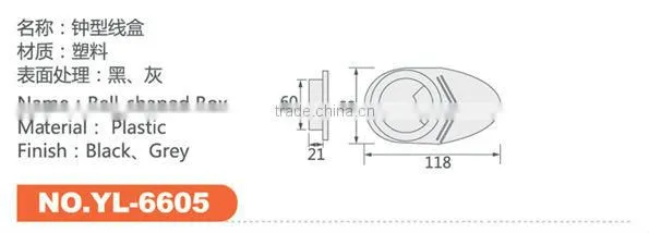 plastic office desk cable grommet for office computer desk