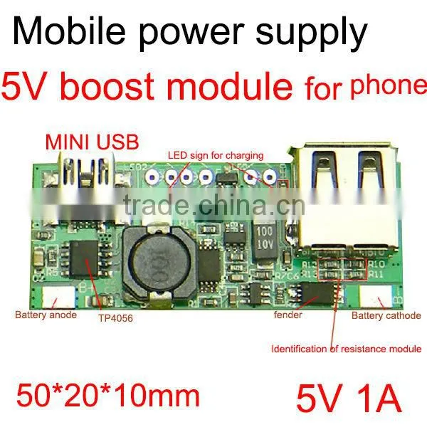 dc-dc voltage regulator module usb charger pcb board 5v 1a with mini USB and standard USB for mobile phone