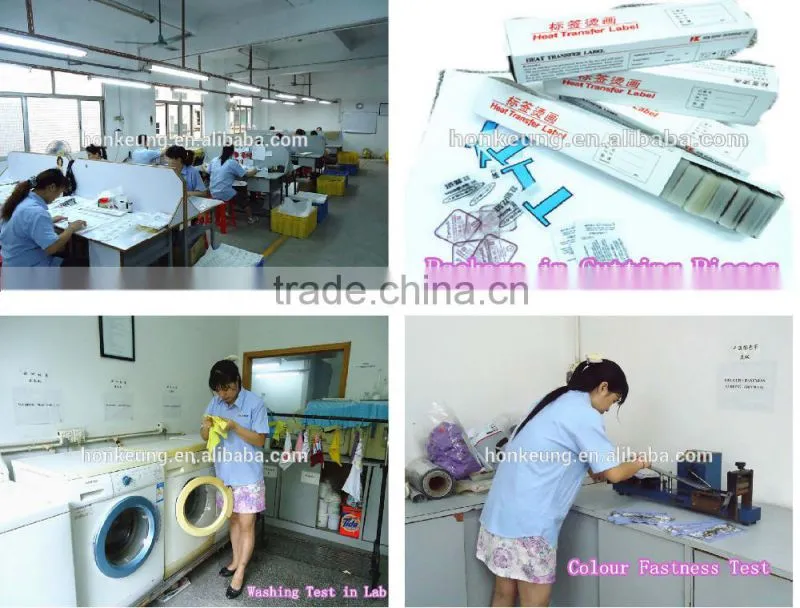 Washable iron on transfer paper, care label heat transfer papers