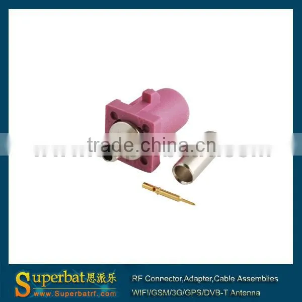 Fakra crimp Plug connector Key Code H Violet
