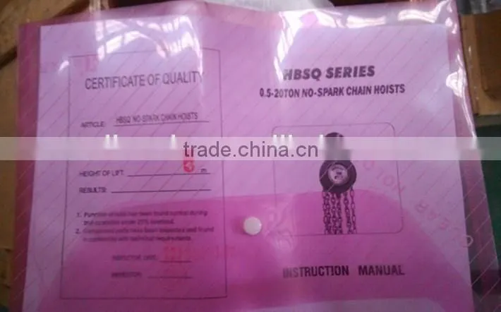 Explosion-proof hand Chain block Hoist