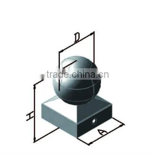 self color high quality Steel Fence Post caps