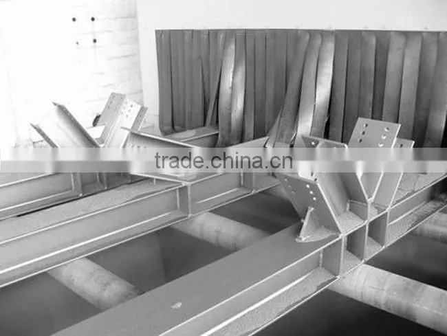 Roller conveyor steel profile shot blasting machines