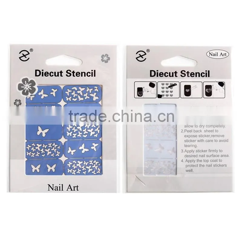 Fashion French Manicure Nail Art Design Tips Nail Sticker DIY Stencil