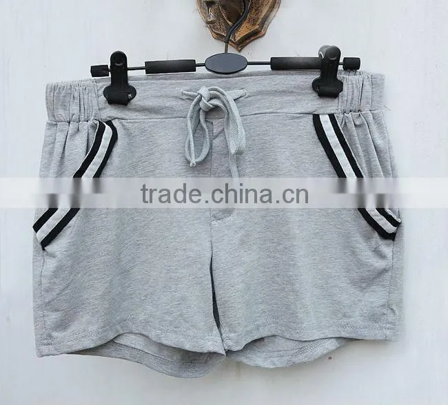 fitness comfprtable gray cotton shorts