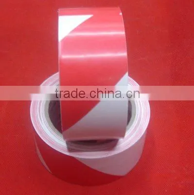 yed&white PVC Warning Adhesive Tape with glue adhesive