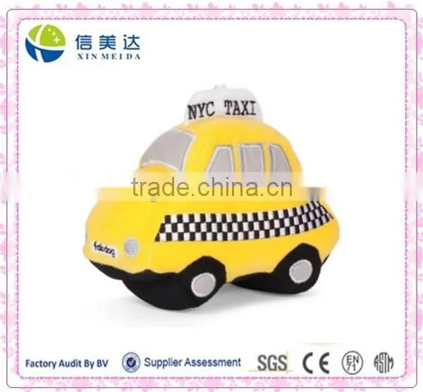 Plush Yellow Taxi Dog Toy