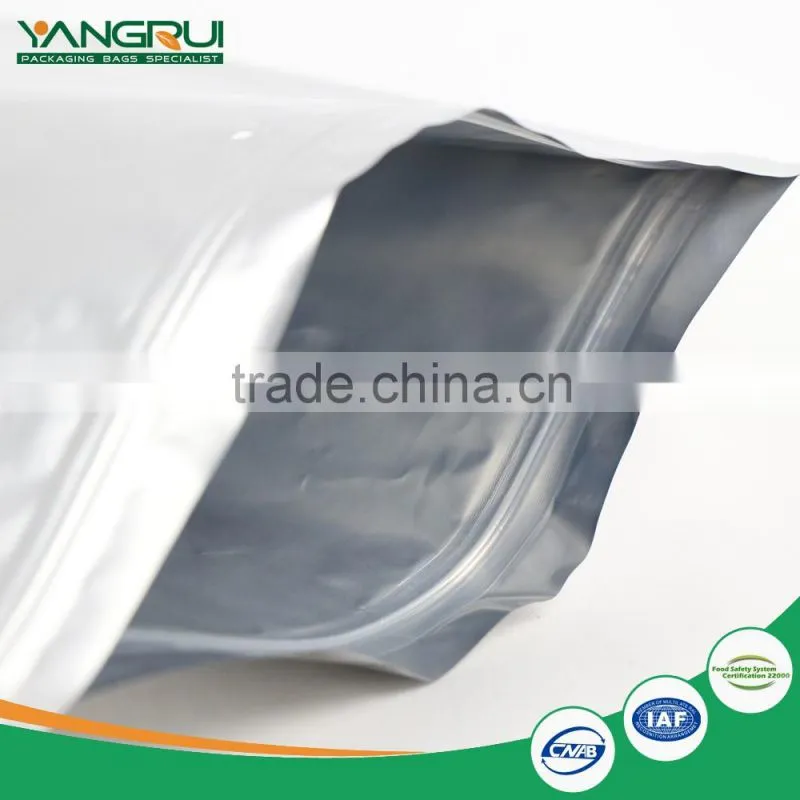 custom printed foil standing zipper bag
