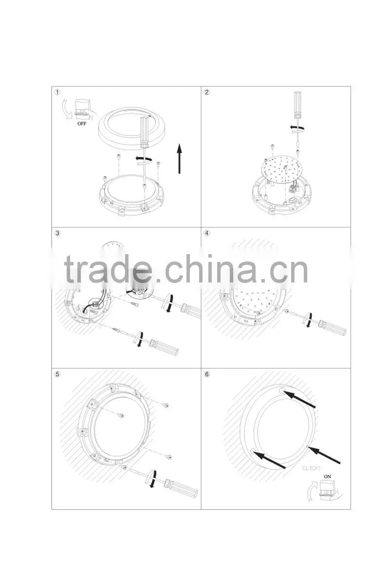 plastic led decorative wall light/indoor stair tread light/3w hot sale SAA approval light