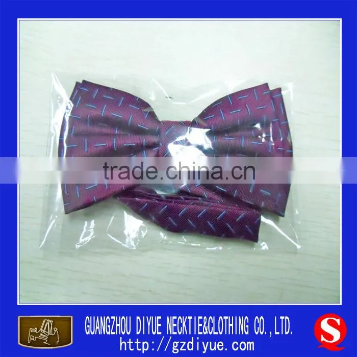 fashion polyester Butterfly neck bow tie for promotion