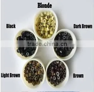 hair extension micro beads silicone micro rings silicone beads for hair extension 5030 1000pcs/bottle 500pcs/bottle