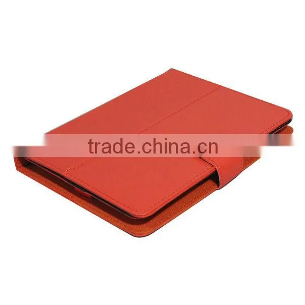 Newest leather tablet pc pink leather case for 9 inch tablet pc