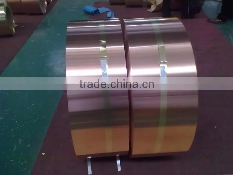 C1100 0.5mm t copper foil strips/coils for Electrical components making