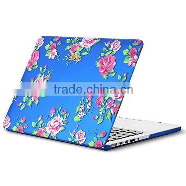 C&T Orange + Green Rainbow Rubberized Hard Case Cover for Macbook Pro 15.4"
