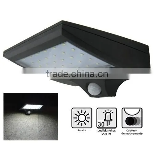 2015 new patent design solar wall flood light with PIR sensor
