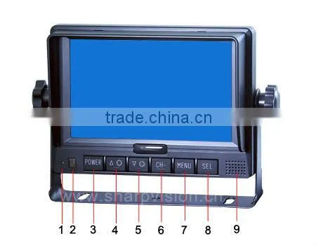 digital 5 inch lcd 16:9 ultra thin car monitor