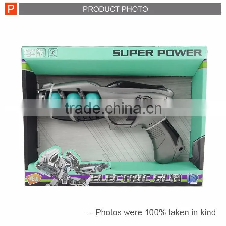 Crazy selling battery operated gun saft lighting toy guns for boys