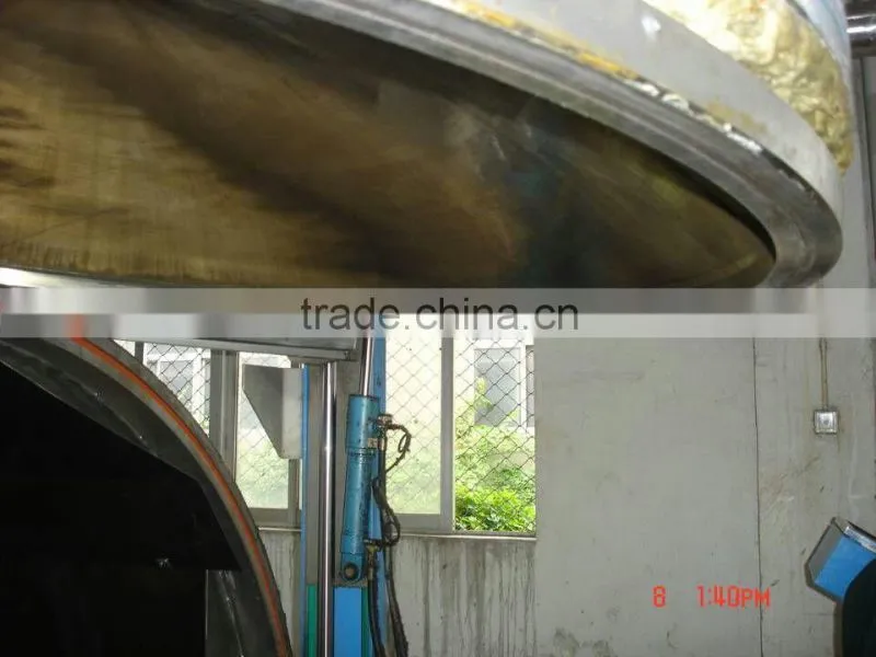Vacuum yarn vaporizing machine