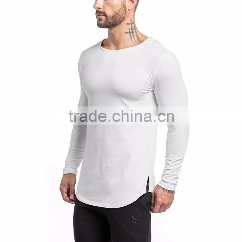 Wholesale Gym Dry Fit Men's longsleeve fitness sports seamless t shirt