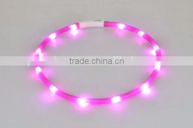 newest Waterproof led dog collar cuttable USB rechargeable usb rechargeable flashing dog collars