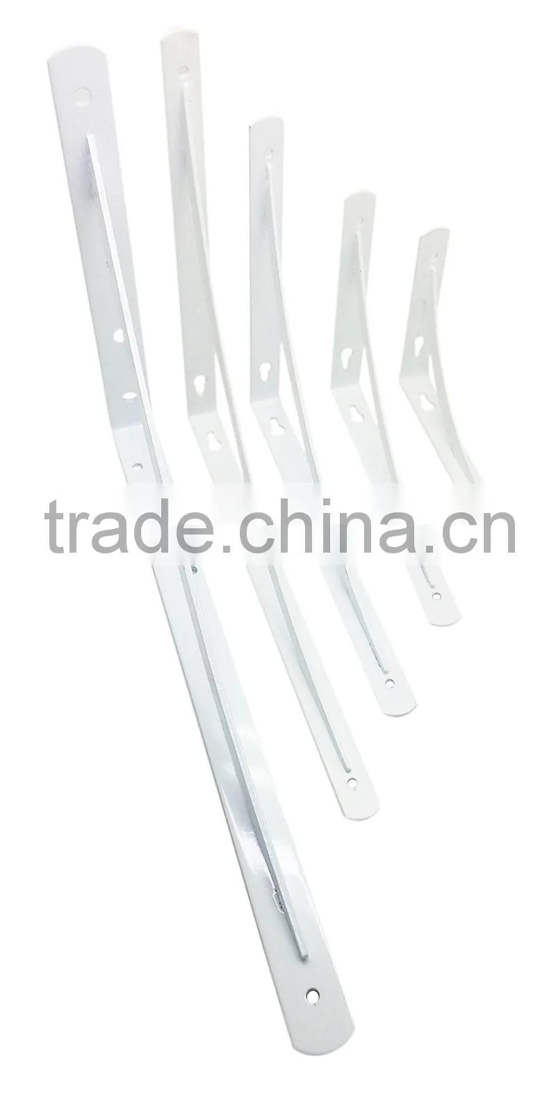 white triangle metal shelf brackets 5 sizes available to meet different sizes of shelves