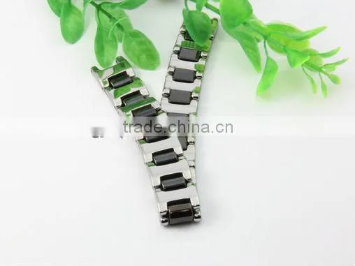 New high quality mens bracelets gold link style with magnet