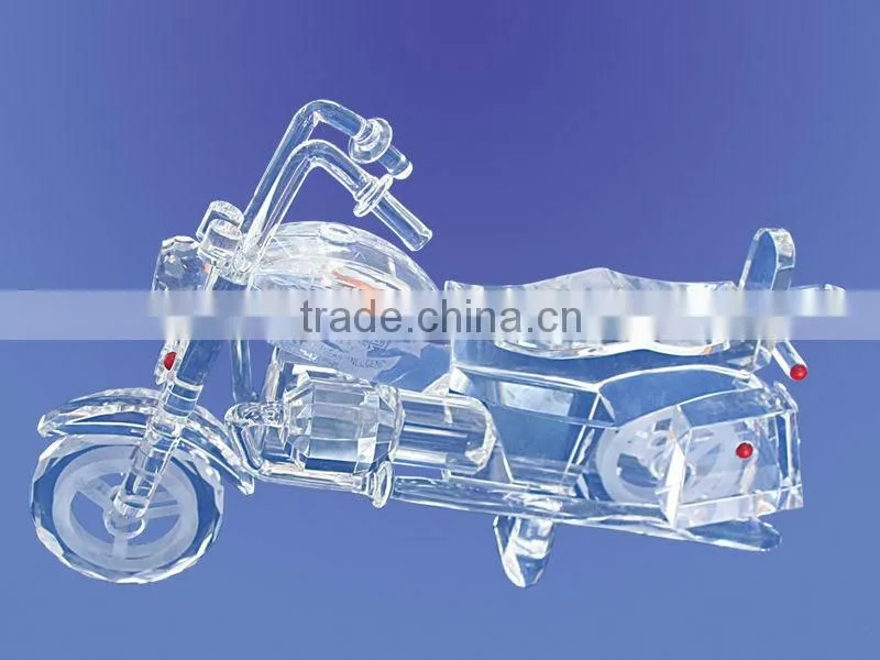 2016 clear new crystal car model with clear base