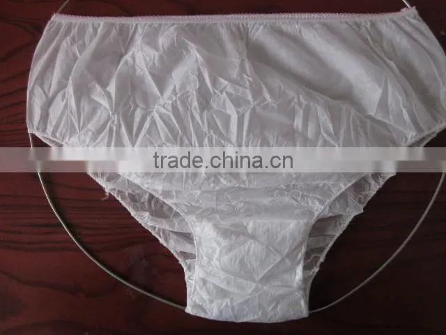 Disposable nonwoven hospital salon single use underwear for women or man