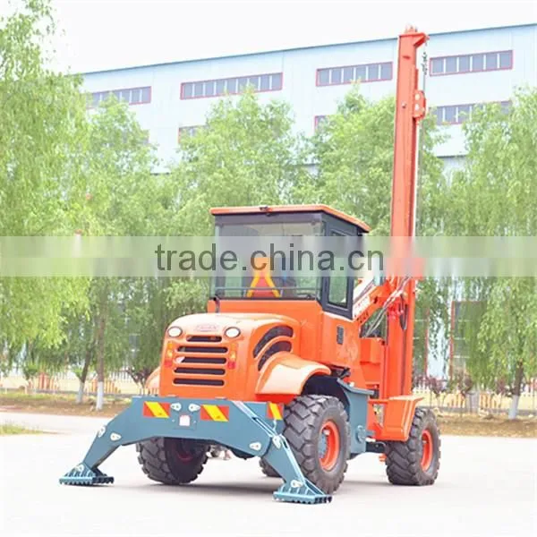 Portable water well rotary drilling rigs, ground screw pile driver for sale