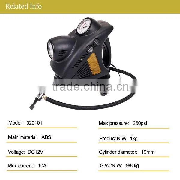 Hot sale 5 in 1 250psi car 12v air compressors cheap