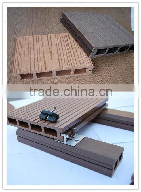 WPC hollow synthetic teak decking