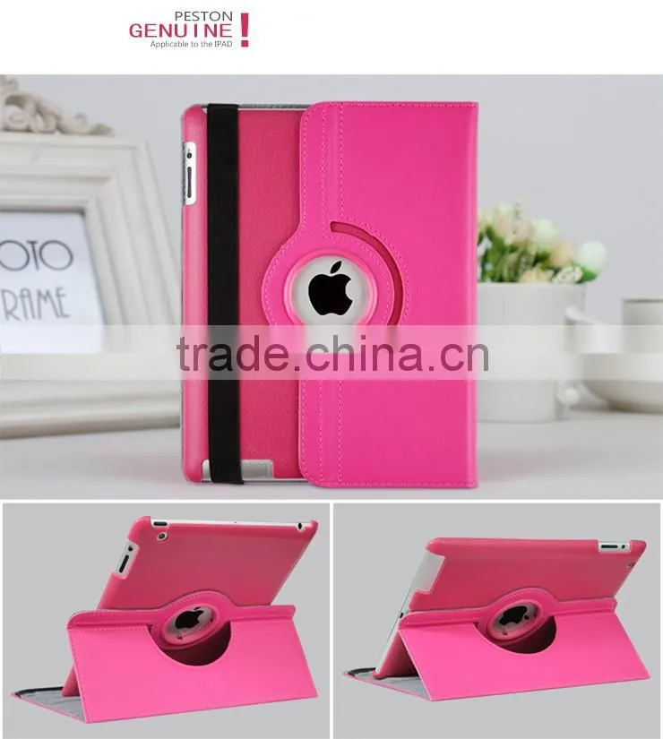 Multipul Color Choices PU Leather Case for IPad Air for ipad mini litchi grain leather cover