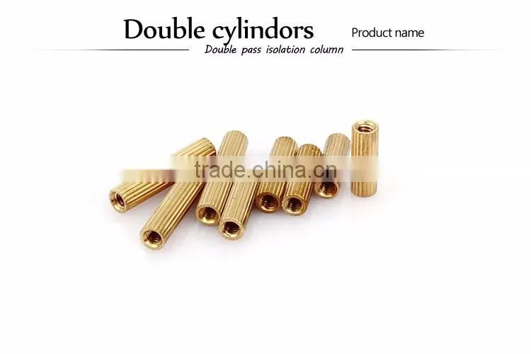China manufacturer round knurled ruled thread cylinder stud screw