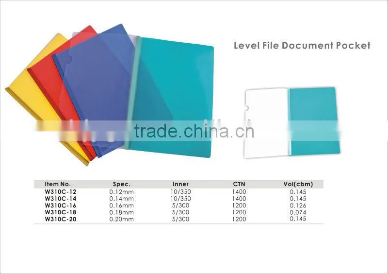 New Design A4 Transparent Clear Slide Bar Report Cover