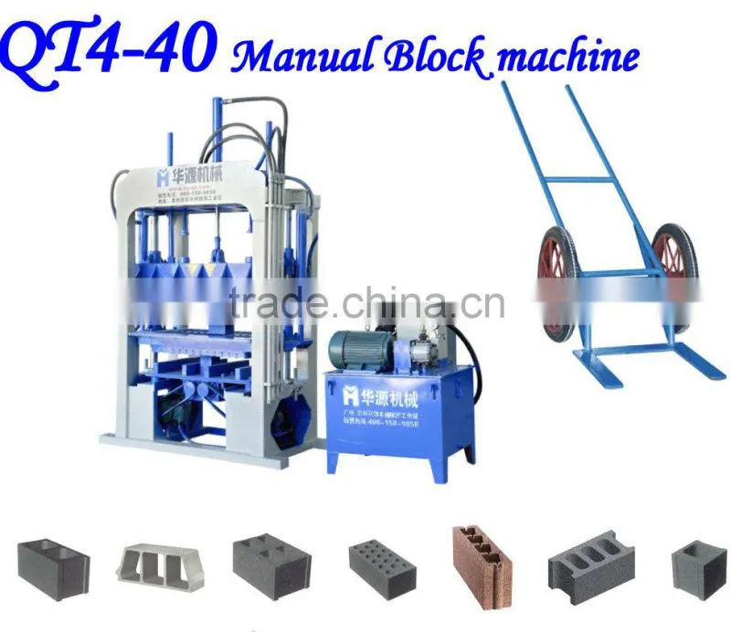 2010-2013 Most popular hollow bricks made of concrete block making machine price in india