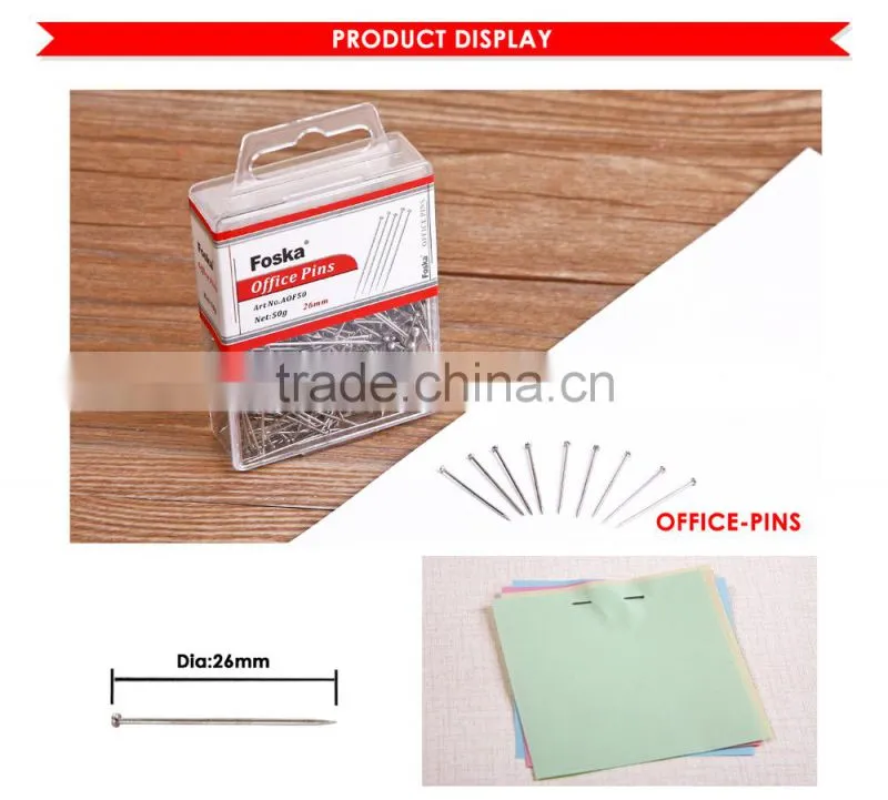 Shining Nickel Office Pins