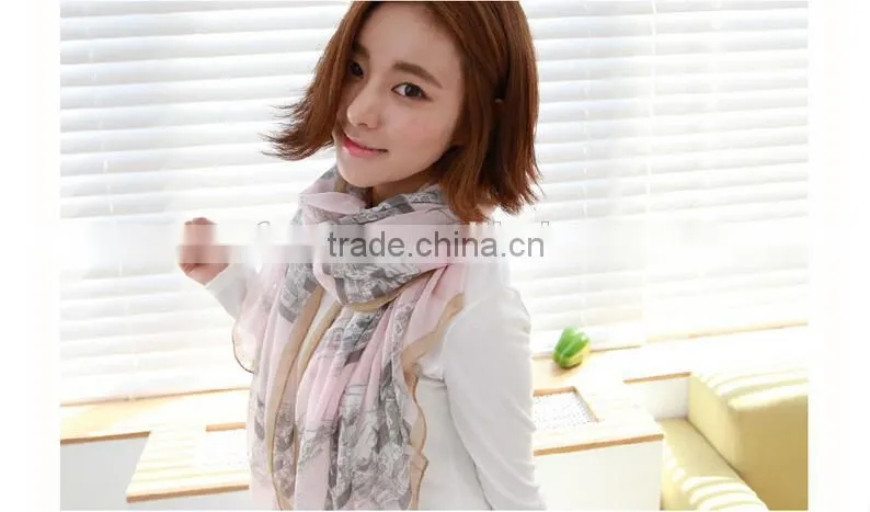 Church printing scarf,latest design wholesale cheap scarf,large scarf