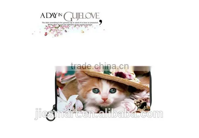 Microfiber custom design long wallet sublimation printing bags