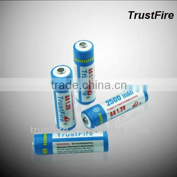TrustFire Ni-MH 2500mAh 1.2V AA battery rechargeable original factory