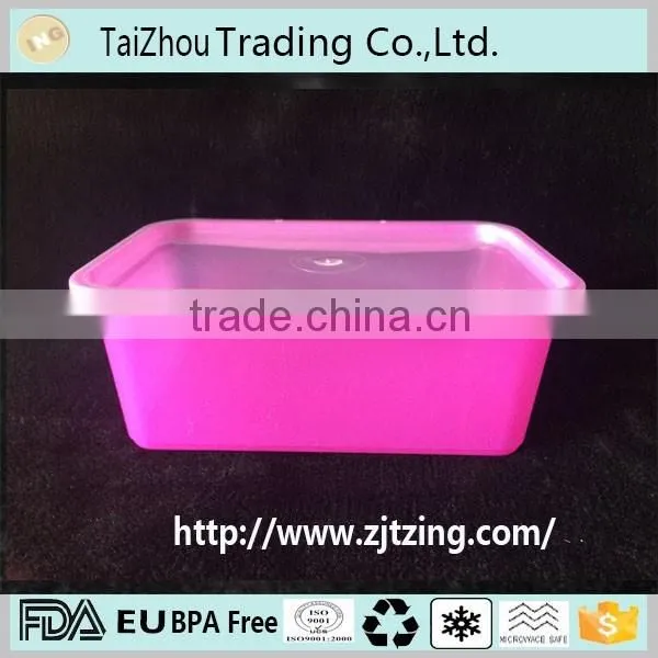 Disposable plastic food container take away meal box