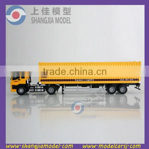 1:50 DHL diecast container truck model,diecast truck toy,china model truck toy factory