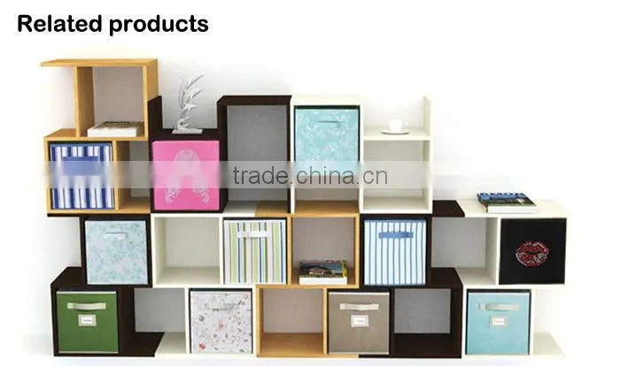 Fabric Nonwoven Storage Cube and Bin, Foldable Fabric Storage Cube
