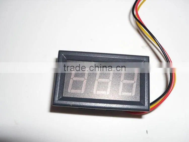 0.56inch DC0-10V 0-30V 3-wire LED digital dc voltmeter
