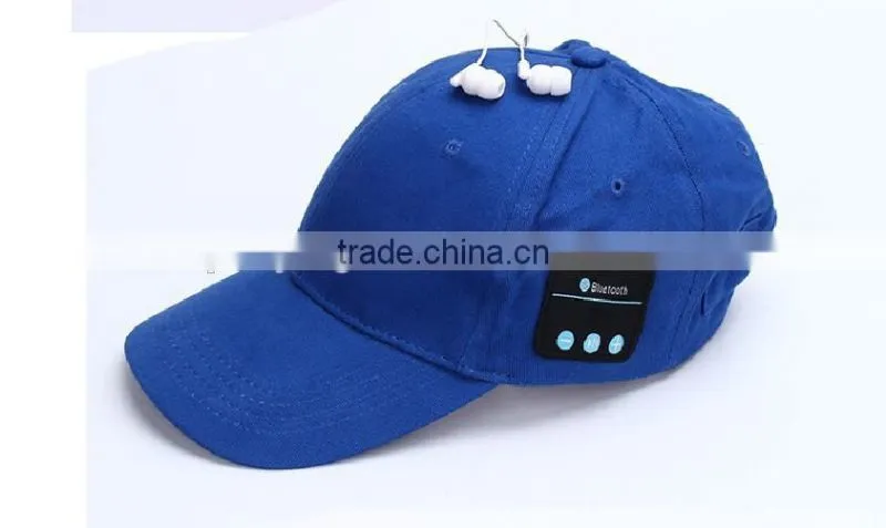 Sunshine cap with bluetooth music wireless sports headphone hat
