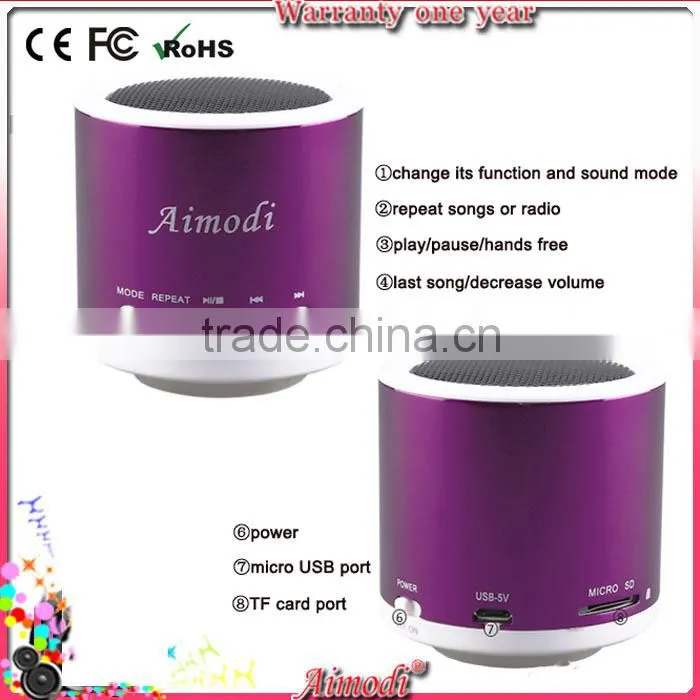 am fm usb rohs bluetooth speaker portable with unique design patented