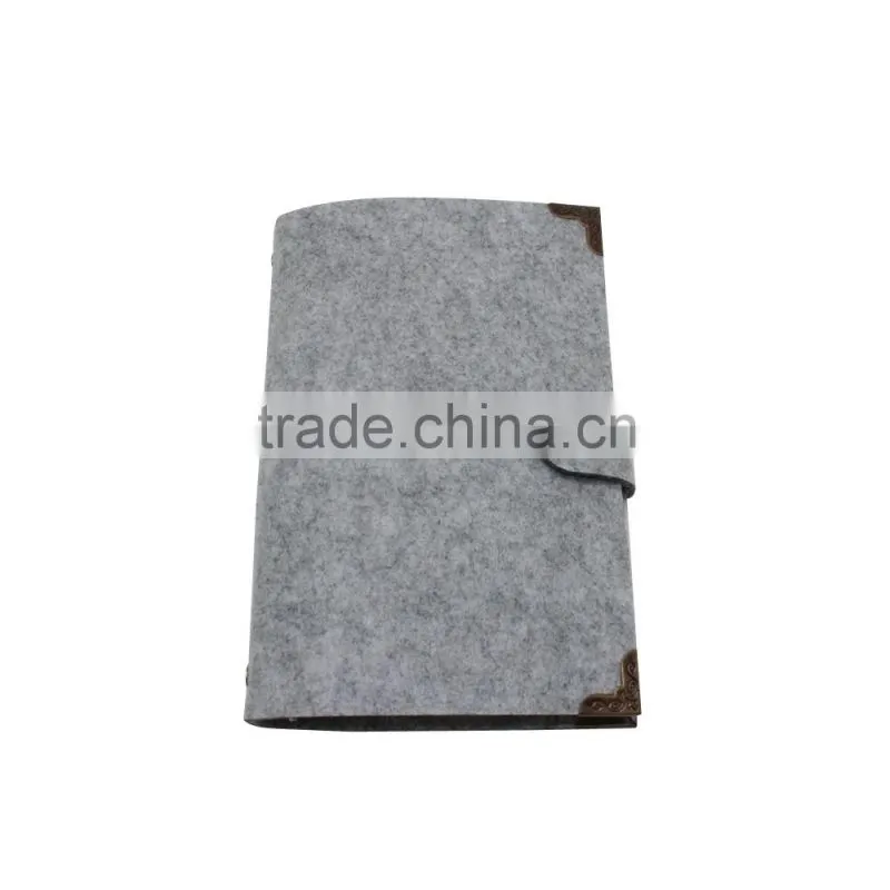 China factory wholesale felt notebooks and diary with clasp
