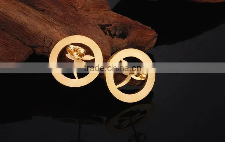 2014 fashion 18 carat gold plated jewelry sets
