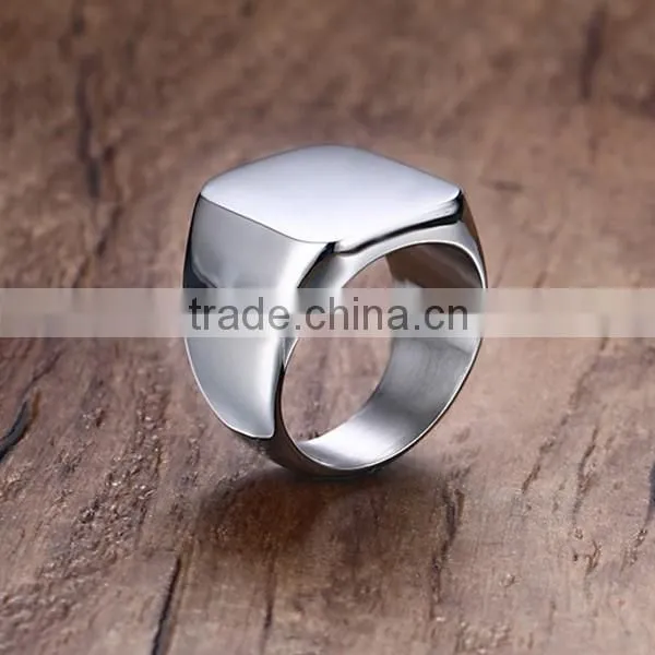 Black Men Stainless Steel Finger Ring ZTRC-294