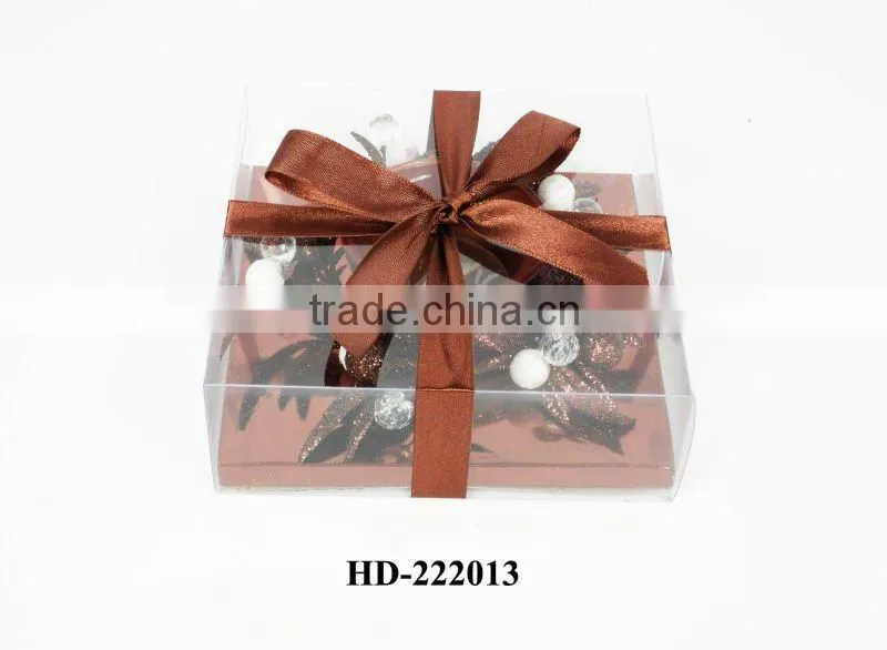 fashion flower shaped rings with tealight candle for gift