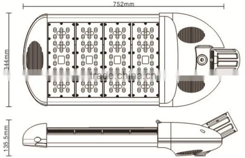 Hot Sell Waterproof 150W IP65 AC85-265V LED Street Lamp with 5 years warranty